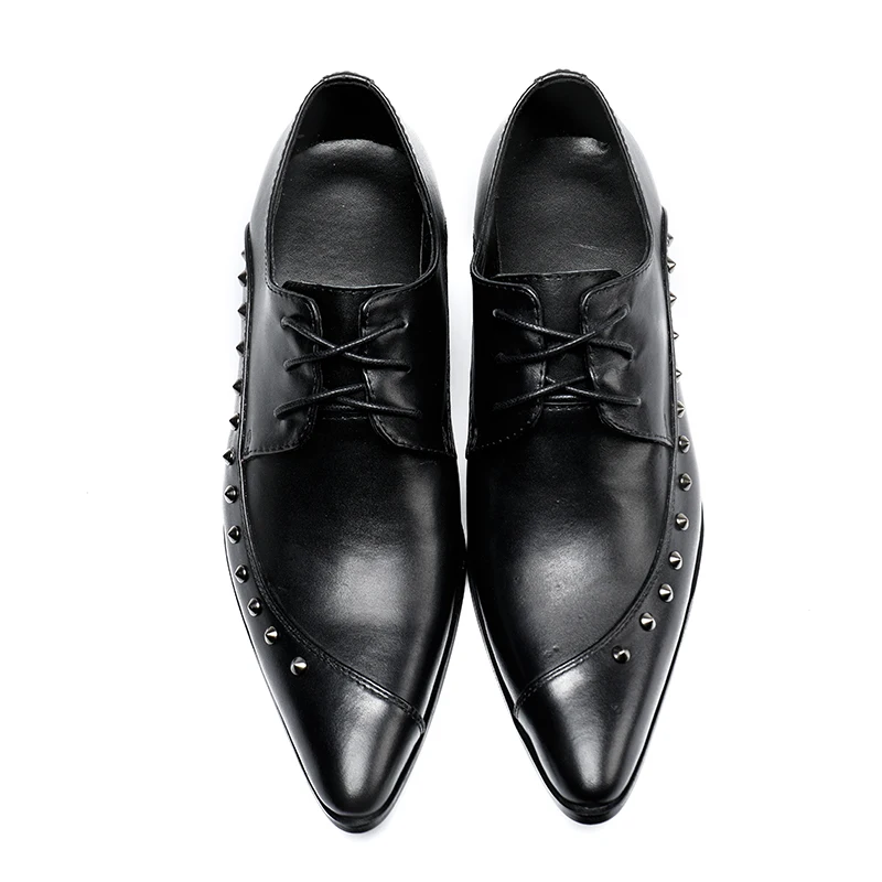 2019 Мужская модная деловая офисная обувь с острым носком на низком каблуке