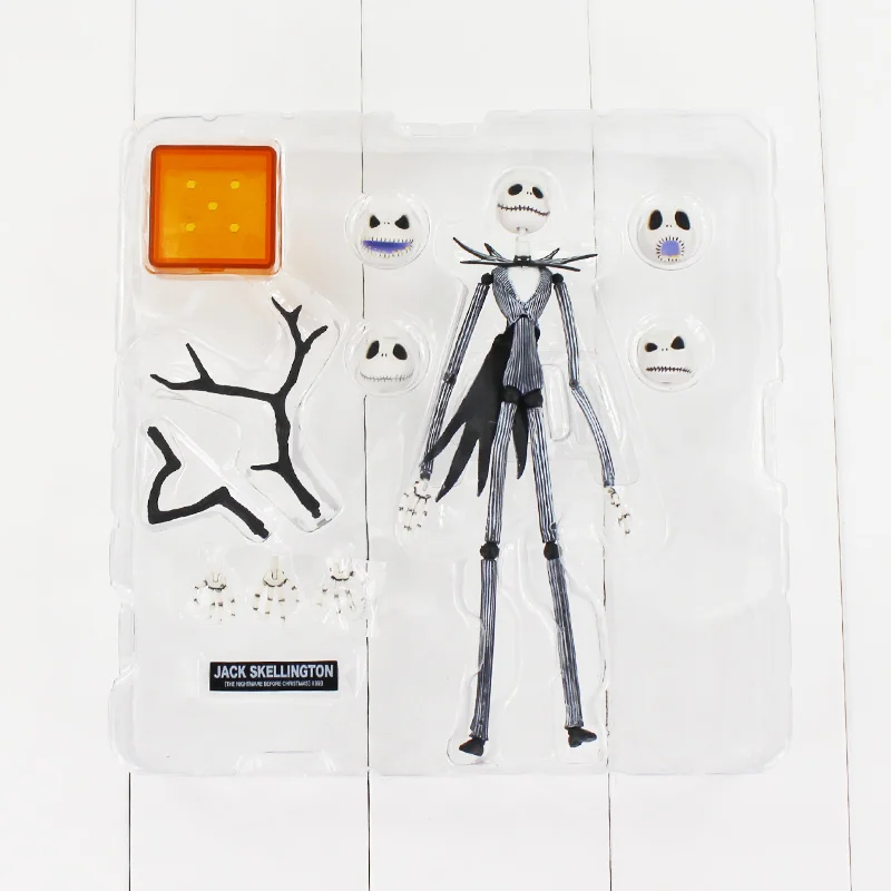 18 см SCI-FI REVOLTECH Джек 005 фигурка Джек Скеллингтон с тыквой Кошмар перед Рождеством модель куклы