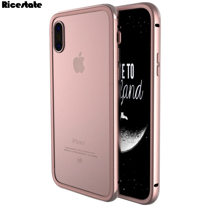 Металлический бампер защитный чехол для iphone X XS XR MAX 5 5s 6 6s 7 8 Plus круглая