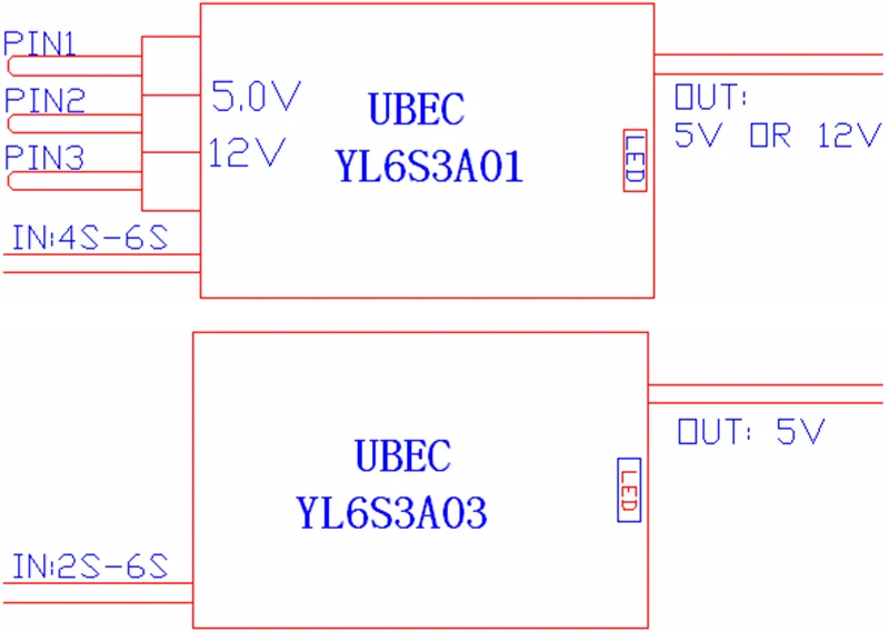 Новинка 3A UBEC внешнее переключаемое устройство с защитой от помех BEC выход 5 в 6 12 В 2