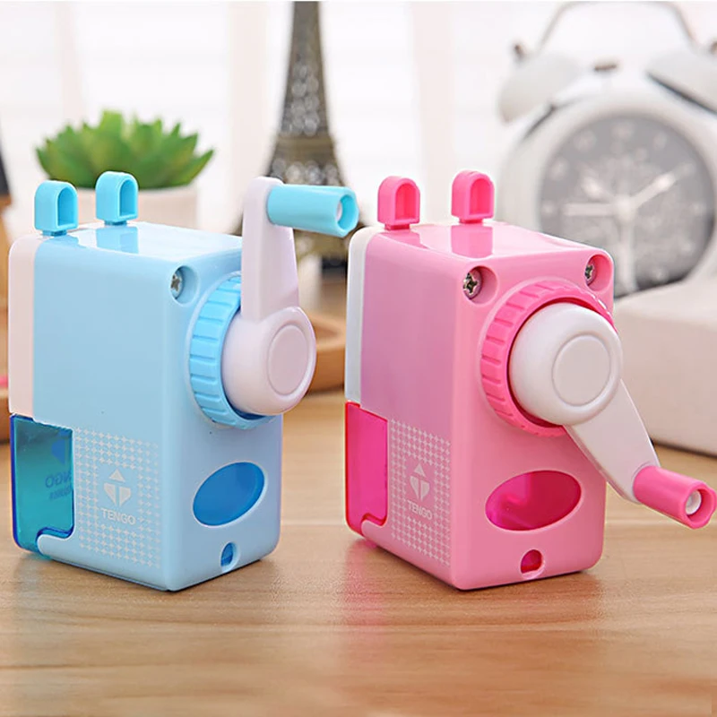Cartoon Pencil Sharpeners Basic Type for Office Hand Crank Cutting Machine Kids Student Gift School Supply Stationery | Канцтовары для
