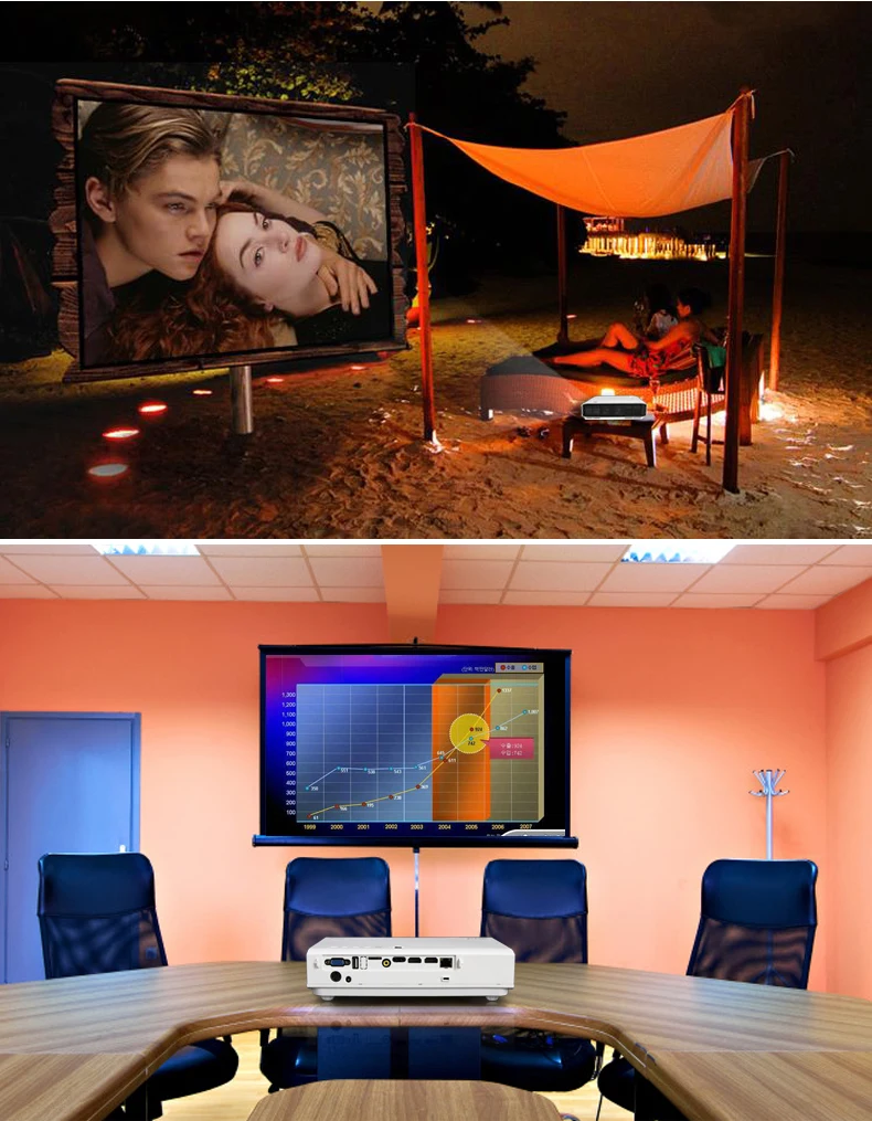 2016 Горячий продавать Домашний кинотеатр Мобильный проектор Смарт Мини Проектор