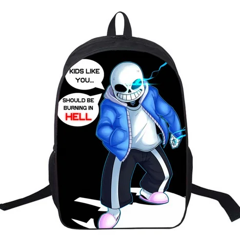016 16 дюймов Аниме Undertale рюкзак для подростков мальчиков девочек школьные сумки для женщин мужчин Дорожная сумка Детские Школьные Рюкзаки - Цвет: 016