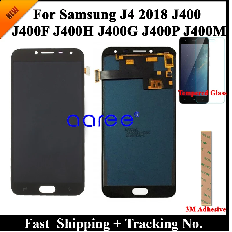 100% тест ЖК дисплей для Samsung J4 2018 J400 LCD J400F экран сенсорный дигитайзер сборка|Экраны