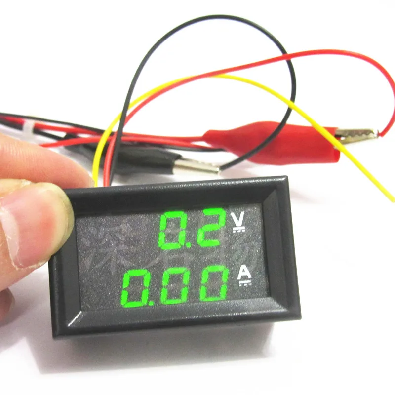 DC 100V 1A 10A 50A 100A мини 0,28 дюймов светодиодный цифровой вольтметр Амперметр Вольт Амперметр индикатор напряжения тестер