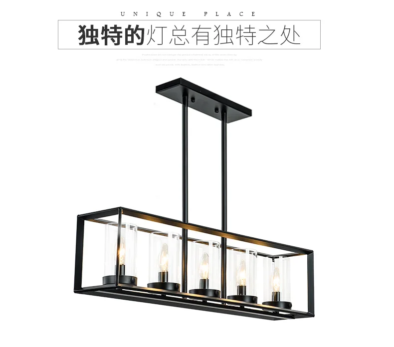 Nordic Style Personalized Iron Pendant Lights with 5 Heads for Restaurants, Dining Rooms, Bars, and Artistic Interiors - A1 image 3