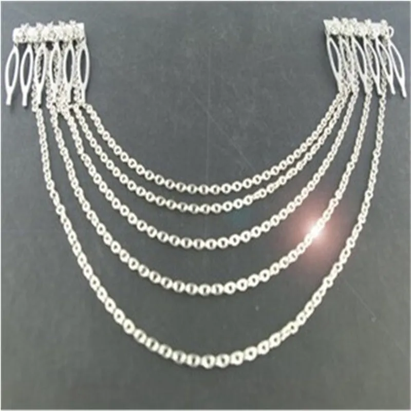 Лидер продаж 1 шт. 3 стиля металлическая цепочка с кисточками повязка на голову