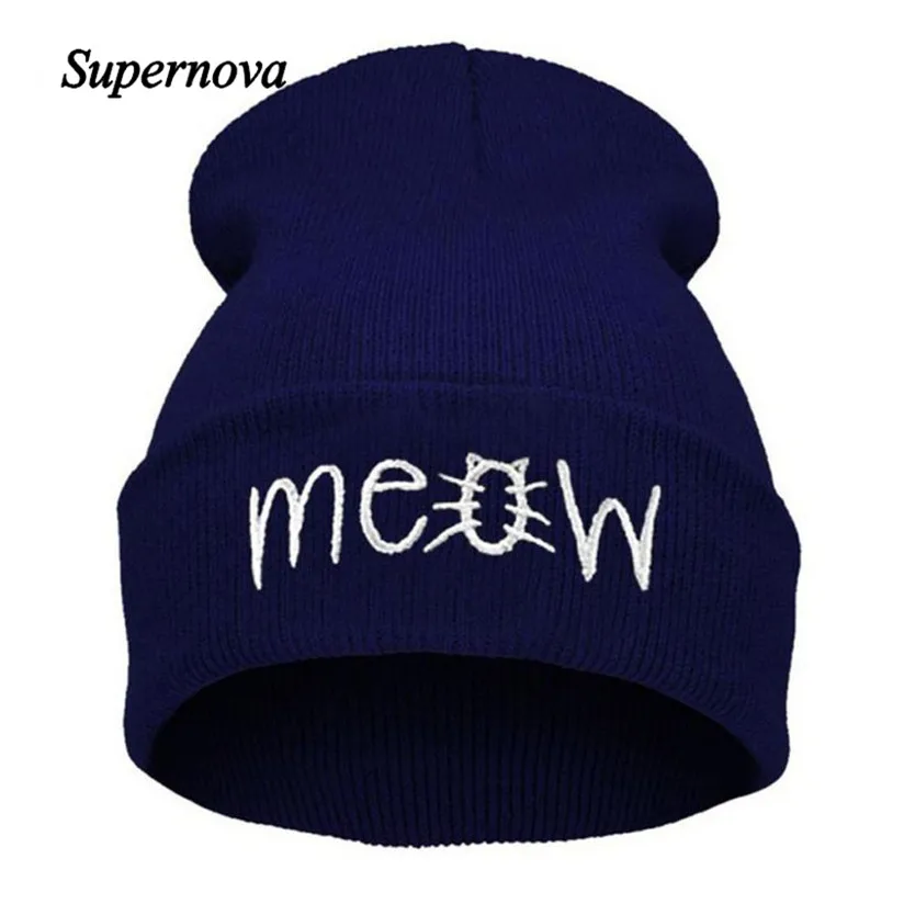 JAYCOSIN Skullies Beanies зимняя шапка, шапка с помпоном для женщин и девочек, винтажная однотонная теплая весенне-Осенняя шапка для женщин - Цвет: Navy