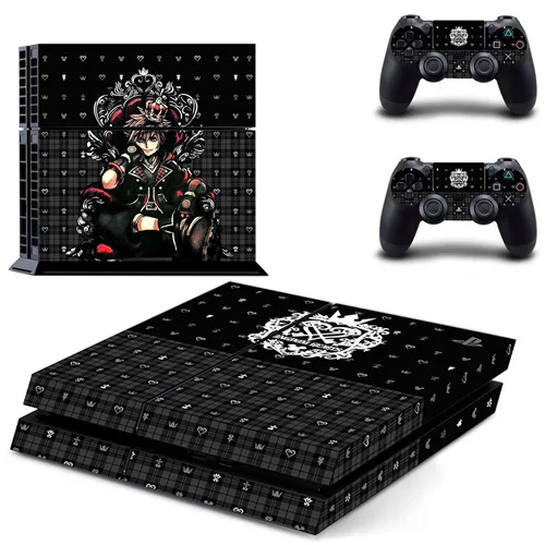 Игры Kingdom Hearts 3 наклейка для PS4 Стикеры наклейка для sony Игровые приставки 4 консоли и 2 контроллера кожи PS4 Стикеры винил - Цвет: GYTM2298