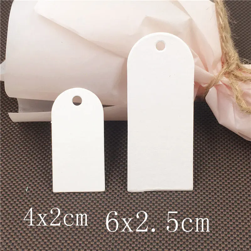 50 шт./лот два размера подвесная крафт бумага арка дизайнерские бирки цена