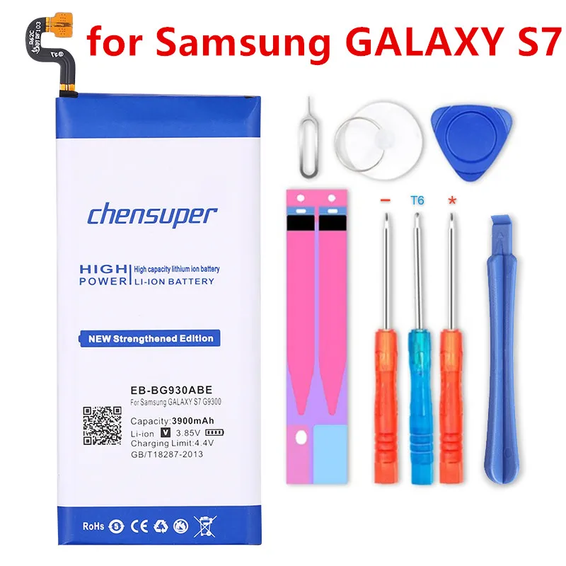 Chensuper 3900 мАч батарея для Samsung GALAXY S7 G9300 SM-G9300 G930L G930 G930F G930A G9308 G9309 G930FD G930W8 EB-BG930ABE |