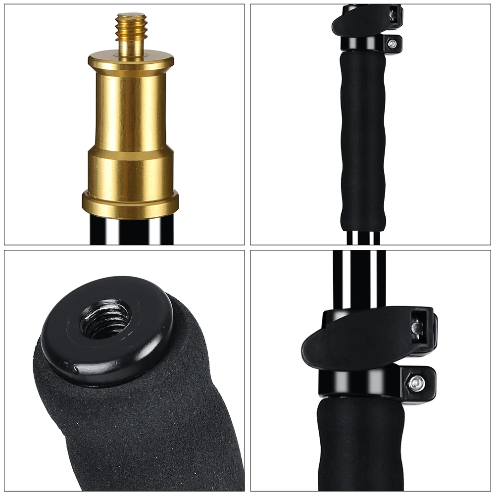 

25.5"-62" / 62-157cm Extension Support Rod photography Flash Speedlite Stick Rod Photo Studio Microphone Boom Pole Handheld Grip