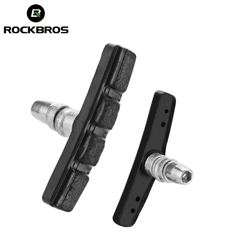 ROCKBROS 2 шт./компл. складной горный и дорожный велосипед тормозные колодки велосипедные тормозные V-тормоза болт для держателя обуви резиновые блоки прочный