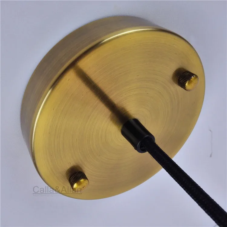 Винтажный подвесной светильник из стекла абажур с латунным потолком Лофт ретро