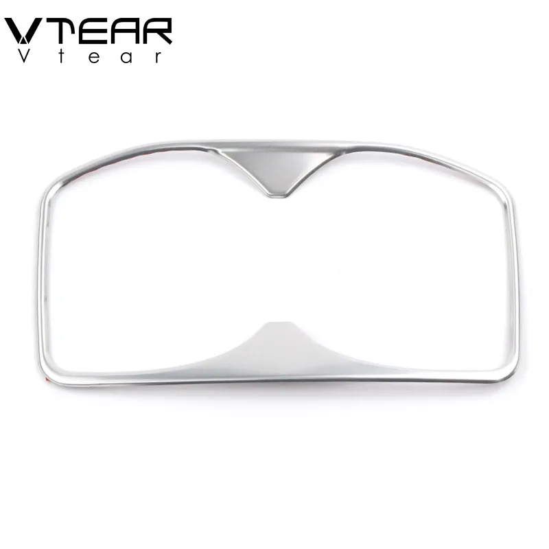 Серебристый Vtear для peugeot 3008/GT 5008/GT интерьерные хромированные аксессуары подстаканник накладка рамка из нержавеющей стали украшение - Название цвета: Серебристый