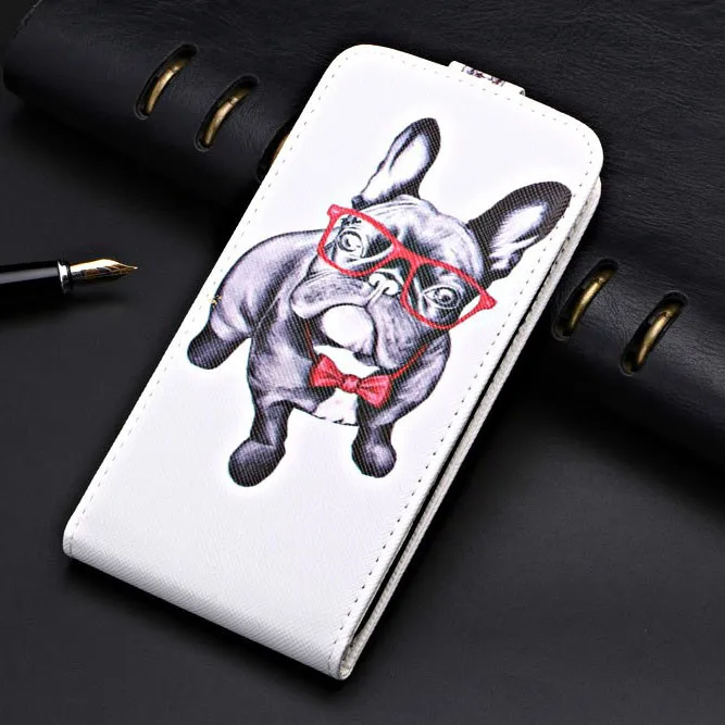 Для huawei Honor 6A 7A 8A Pro Чехол TPU мягкая задняя крышка флип кожаный чехол Вертикальный чехол - Цвет: flip dog