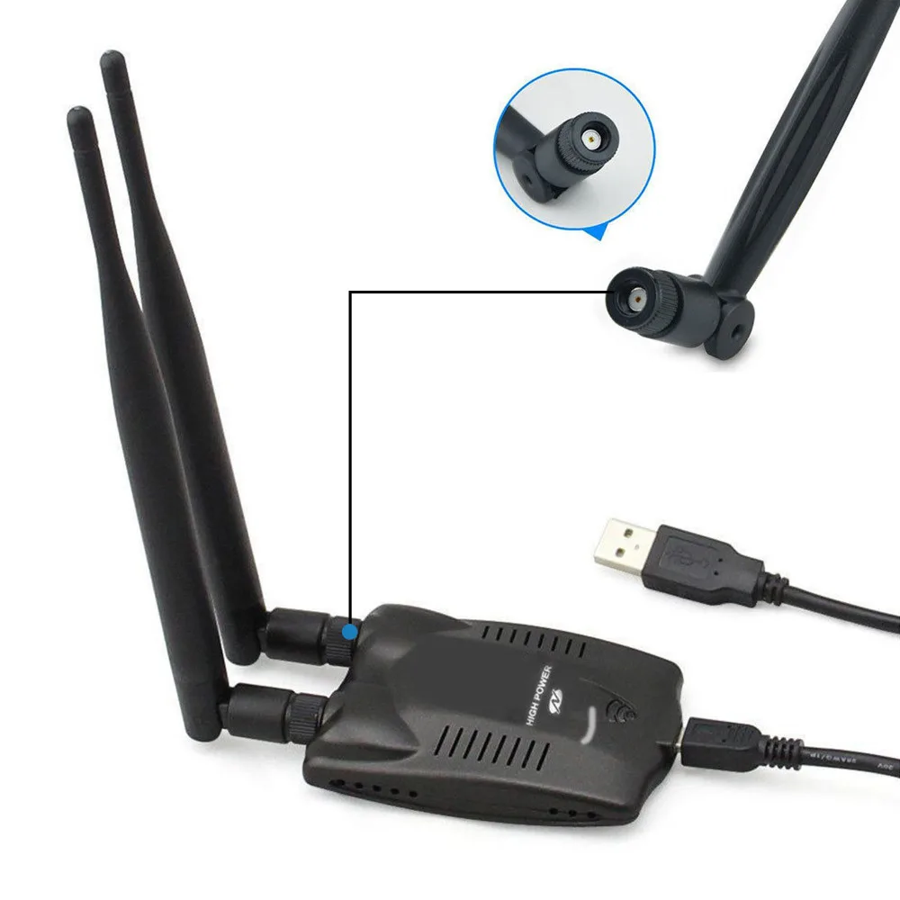 2 антенны высокой мощности 6dBi USB беспроводной Wi Fi адаптер 150 Мбит/с 802 11 b/g/n|Сетевые