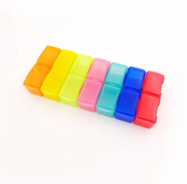 7 шт. маленький пластиковый цветной болт/гайка/прокладки/коробка подшипника для