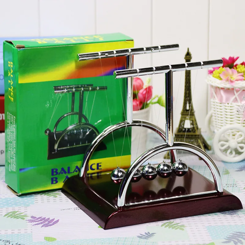 3 типа Ньютон Колыбель украшения Бильярд физическая энергия эластичный бампер