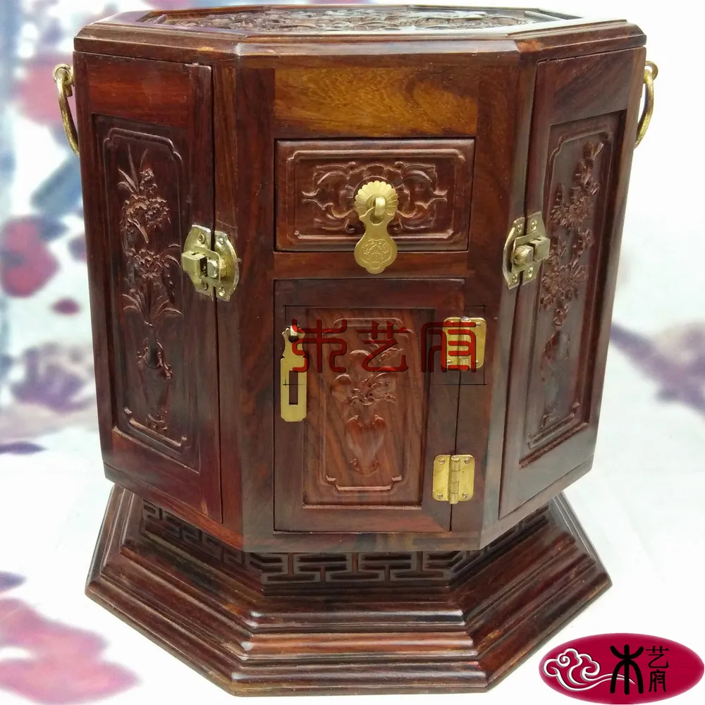 Jewelry Box Jewelry Box Red Wood Carving Housewarming Gift Ornaments