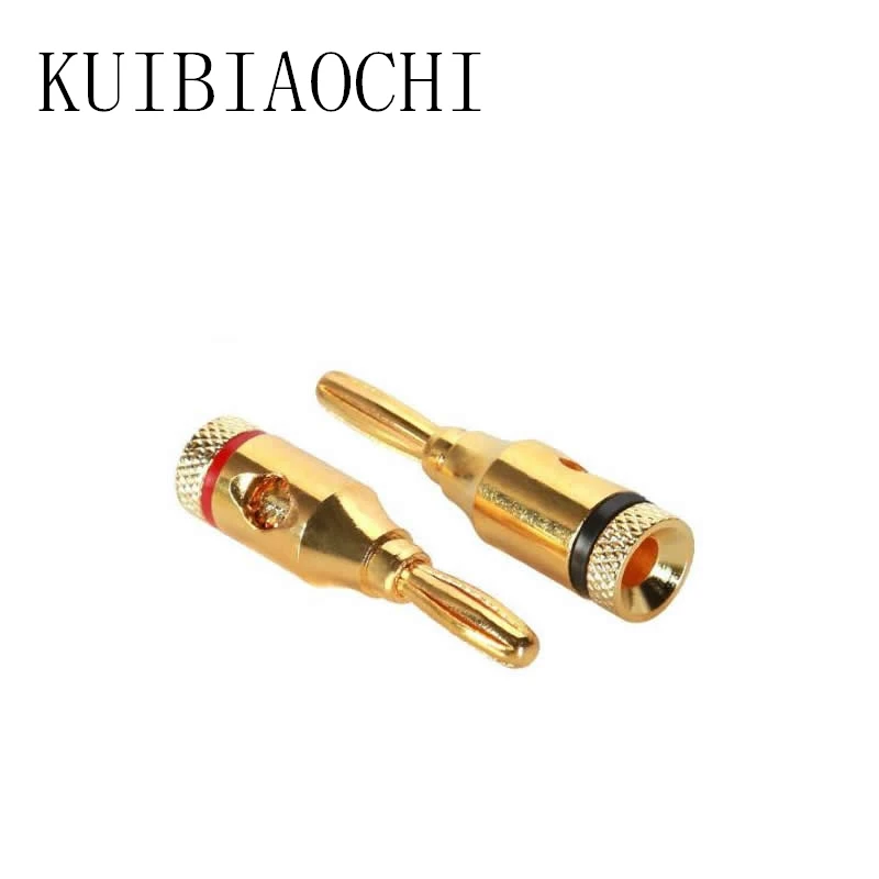 4 шт./лот кабель Разъем для подключения типа банан медь мм позолоченный