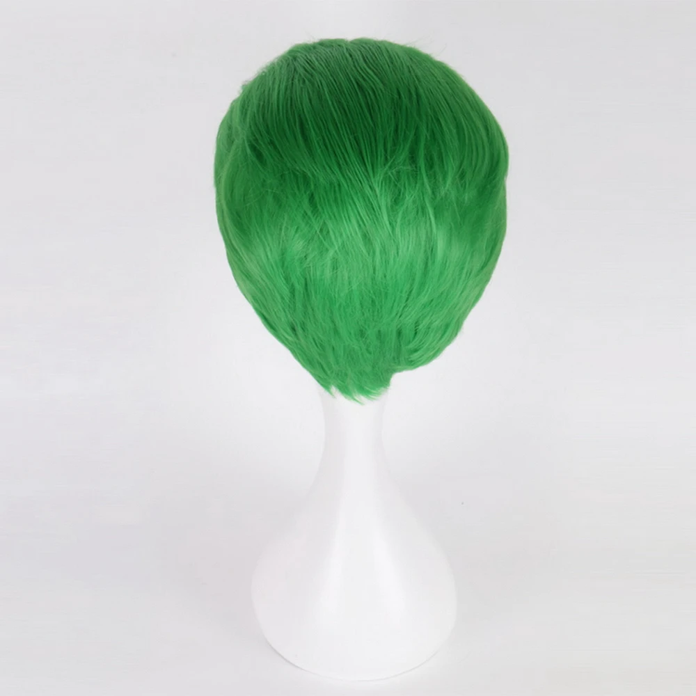

Suicide Squad The Joker Short Green Wig Cosplay Costume Short Hair Halloween Party Anime Wigs+Wig Cap