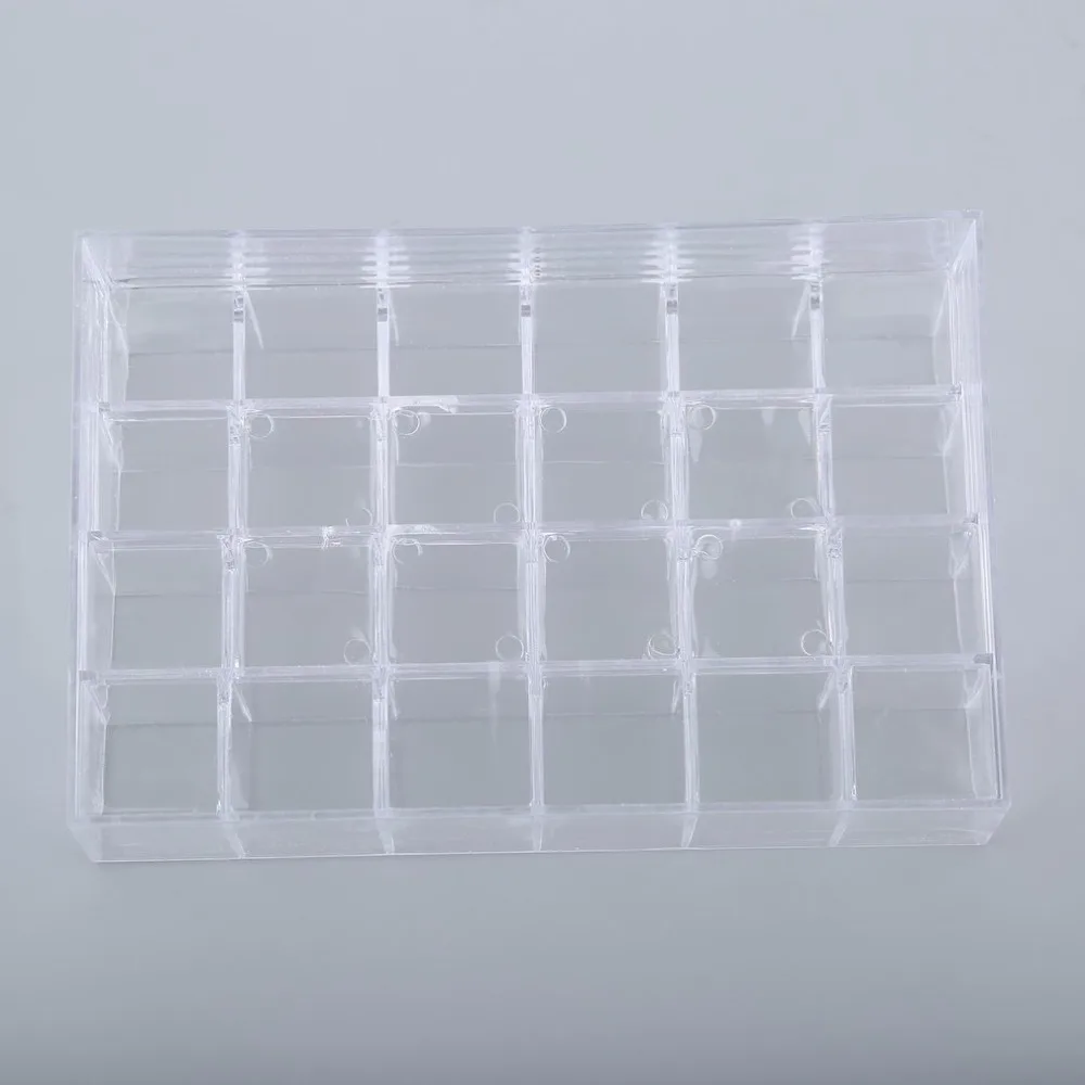 24 Grids Multifunctional Trapezoid Clear Makeup Cosmetic Organizer Storage Lipstick Stand Case Tool Kit | Красота и здоровье