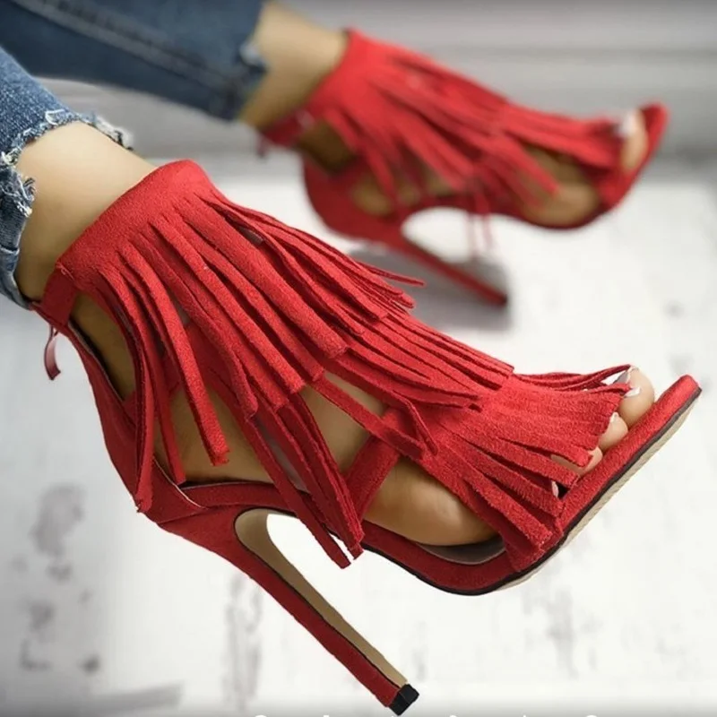 Босоножки гладиаторы женские на высоком каблуке пикантные сандалии с открытым