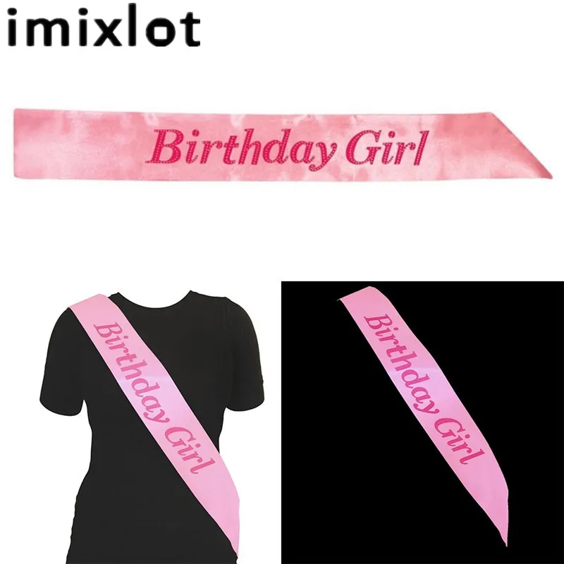 Imixlot 1 шт. милый именинница створки в розовый пояса аксессуар вечерние украшения