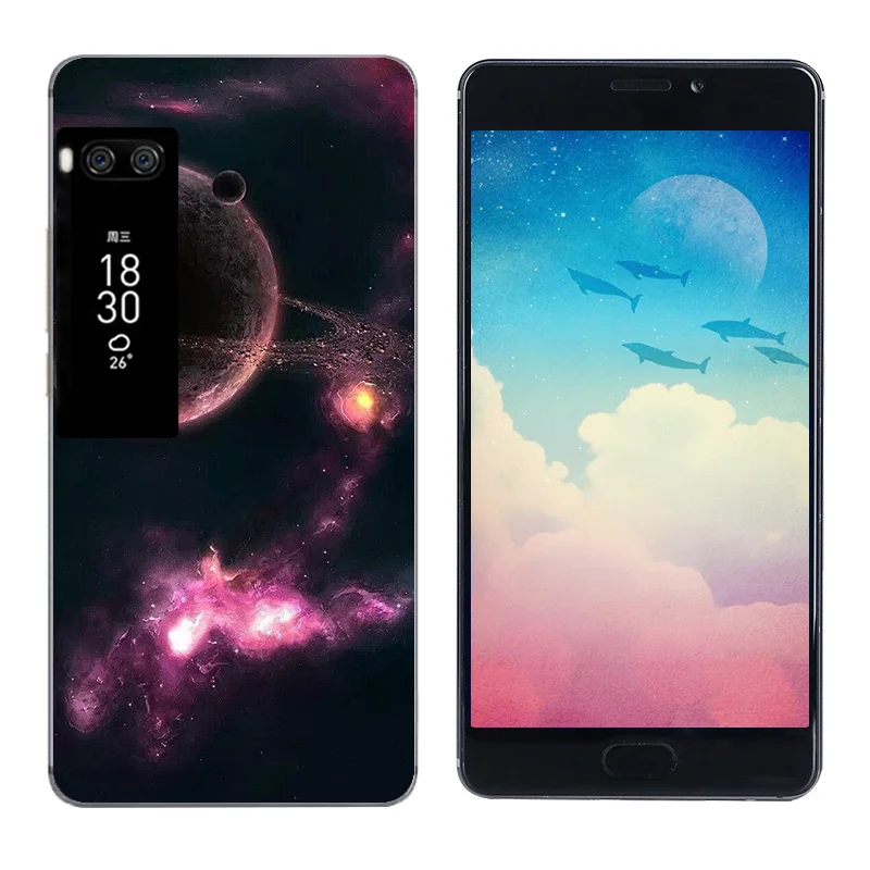 Чехлы для телефонов Meizu Pro 7 Plus чехол с треугольным принтом задняя крышка Fundas
