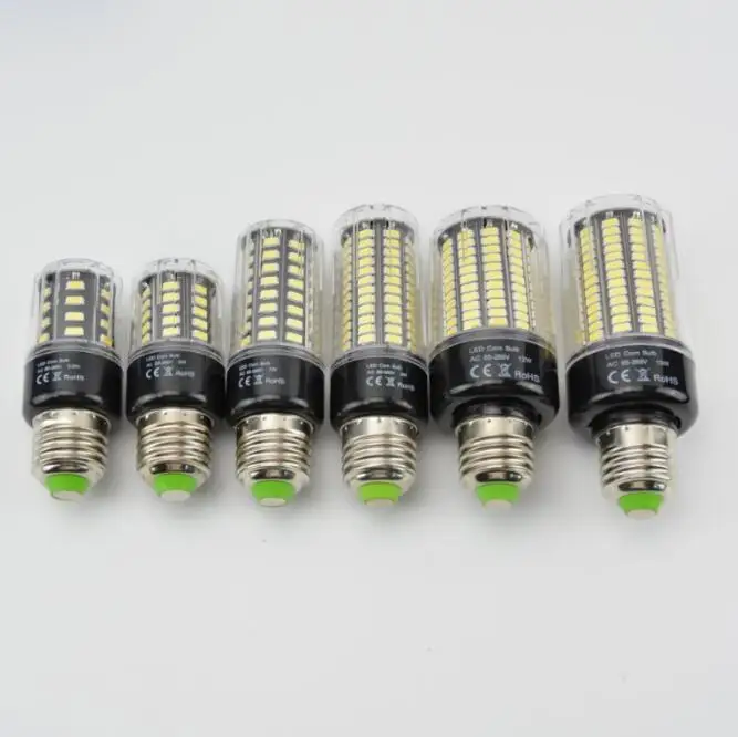 85 265 в SMD 5736 Lampada Real Watt 3 Вт 5 7 9 12 15 E27 E14 светодиодсветодиодный лампа Кукуруза