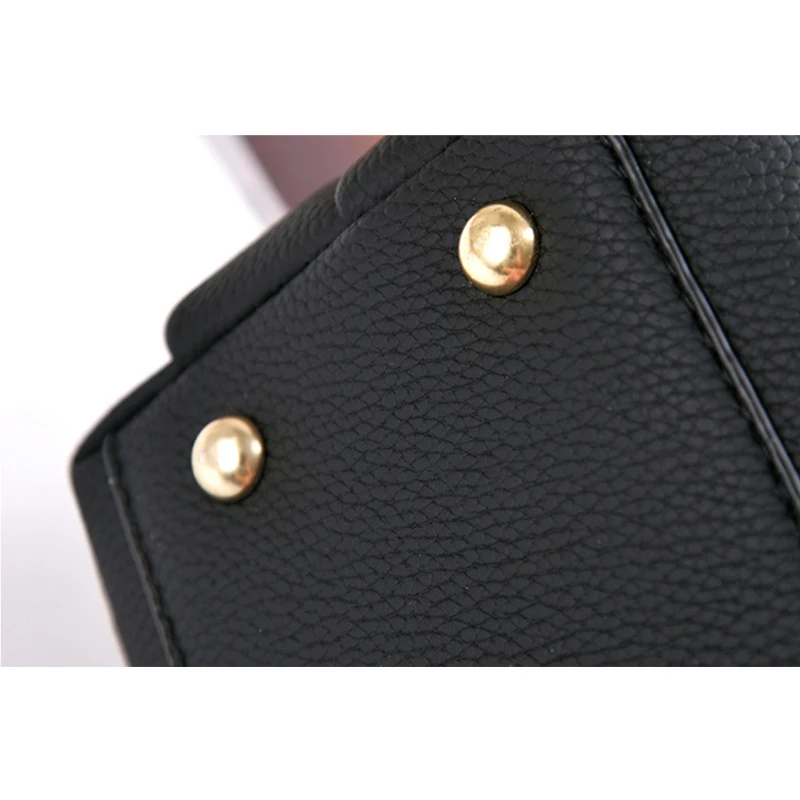 Женская кожаная сумка через плечо Цветочная вышивка подвеска с заклепками