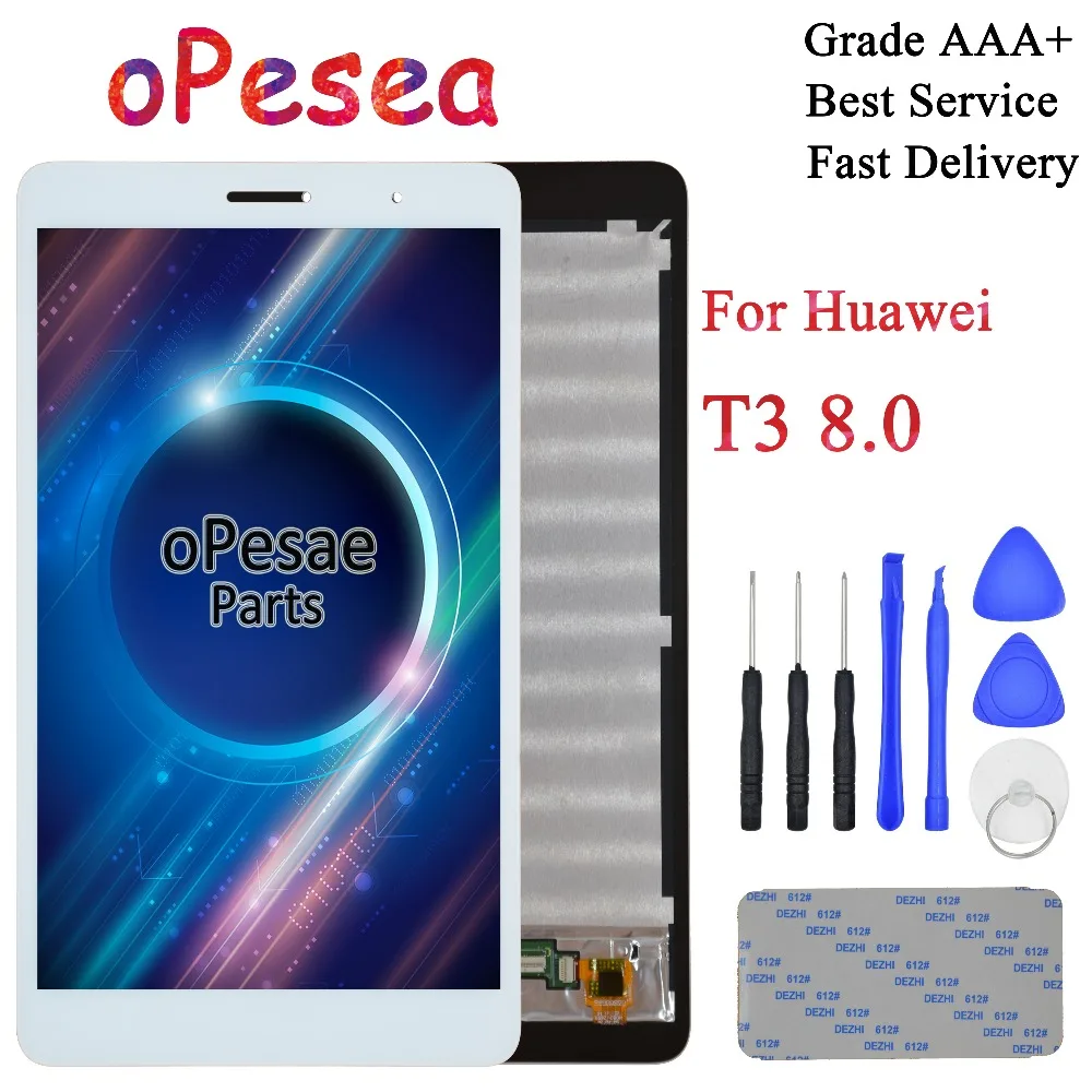 OPease для huawei Mediapad T3 8 KOB-L09 KOB-W09 T3 8,0 ЖК-дисплей панель сенсорный экран дигитайзер стекло в сборе