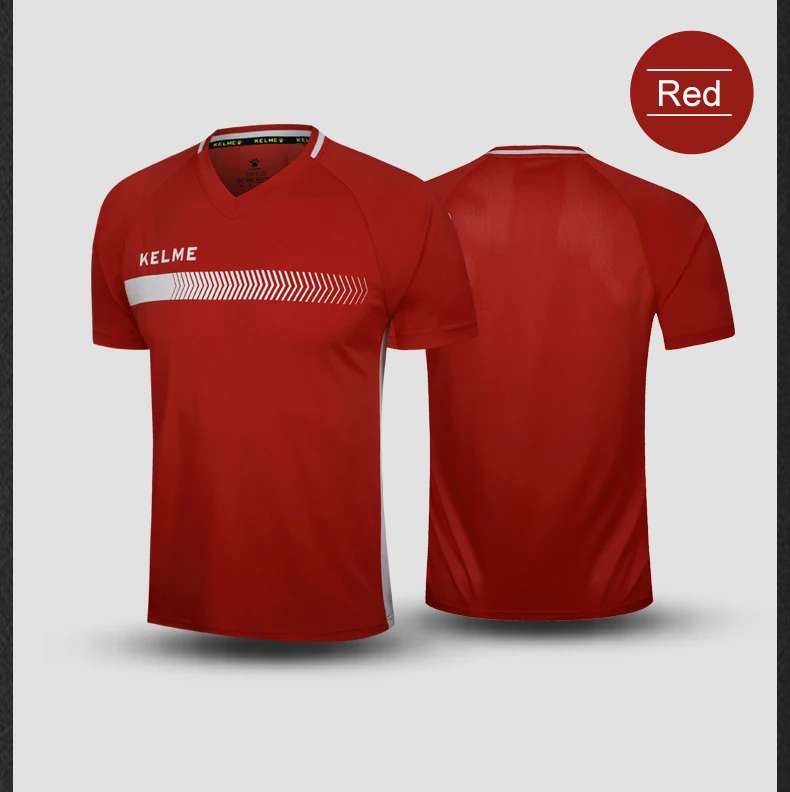 KELME аутентичная футбольная одежда с коротким рукавом на заказ для мужчин соревнования тренировочный костюм Джерси K16Z2003