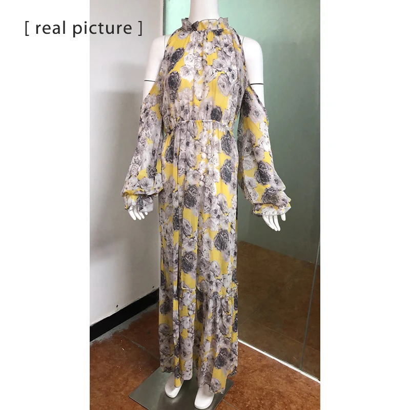 Платье с цветочным принтом в стиле бохо Для женщин летние 2019 модное платье