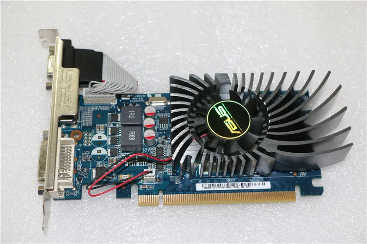 Б/у оригинальная Видеокарта ASUS GT530 2G half height 100% Протестировано!|video card|asus video cardused cards