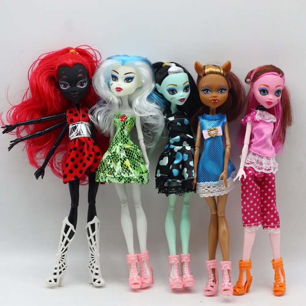 Высококачественные куклы-монстры Draculaura/Frankie Stein/Clawdeen Wolf/Cleo De Nile/Ghoulia Yelps для