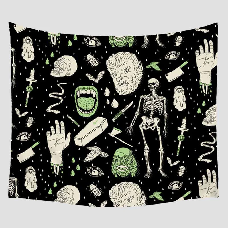 Настенное подвесное одеяло с мультяшным принтом украшение для дома путешествия