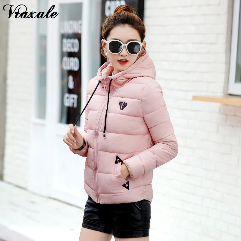 Vraxale 2017 Новинка зимы Для женщин Короткие Куртка на подкладке из хлопка женские