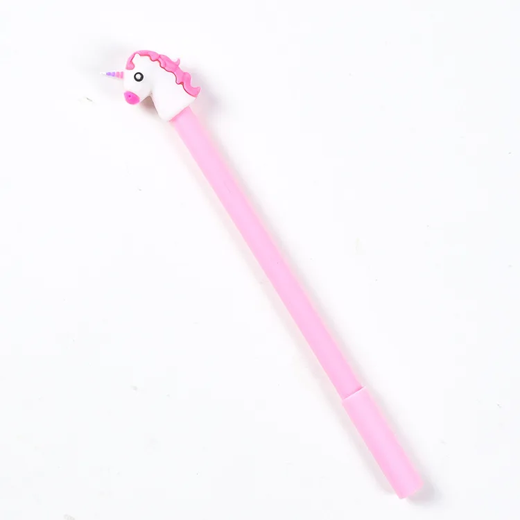 pink Hethrone 4 шт. милые розовые гелевые ручки для письма с единорогом для школы, офисные принадлежности 0,35 мм перо для каллиграфии, креативная Ручка kawaii - Цвет: pink