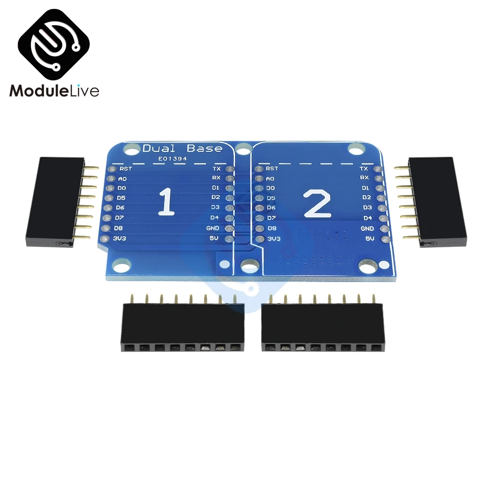 Для Wemos D1 Мини двойная розетка двойной базовый Щит Модуль ESP8266 разработка адаптер