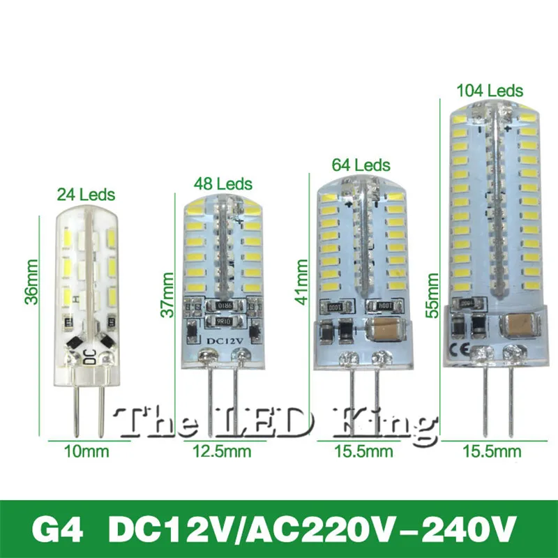 Светодиодсветильник лампа G9 G4 AC DC 12 В Светодиодная E11 E12 14 E17 G8 Диммируемые лампы 110
