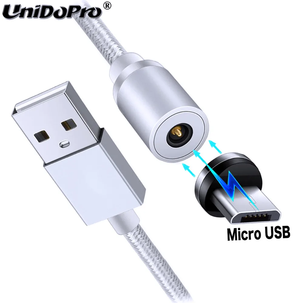 3FT микро USB кабель 360 градусов Круглый Магнитный шнур зарядного устройства для Huawei