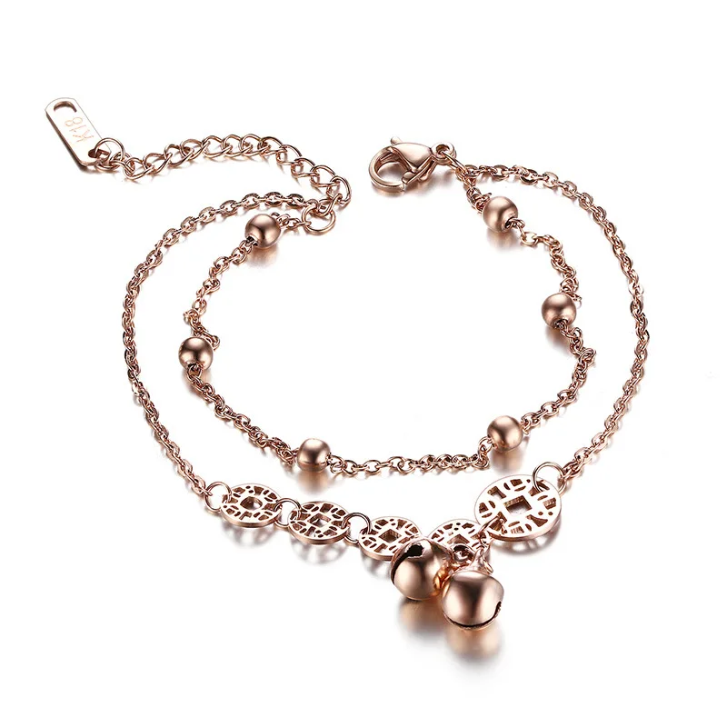 Горячая Продажа! позолоченный браслет Из Нержавеющей Стали Изысканный Белл