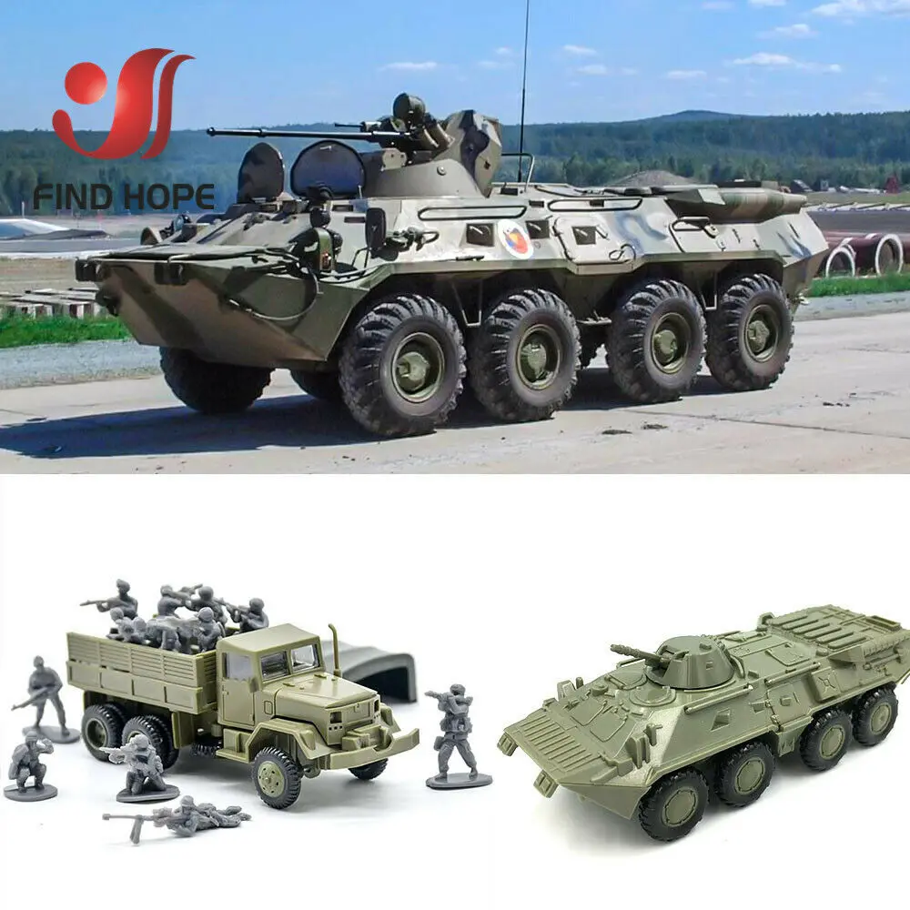 1:72 BTR 80 бронированный Перевозчик M35 грузовой автомобиль M1046 KFZ.305 BLITZ строительный