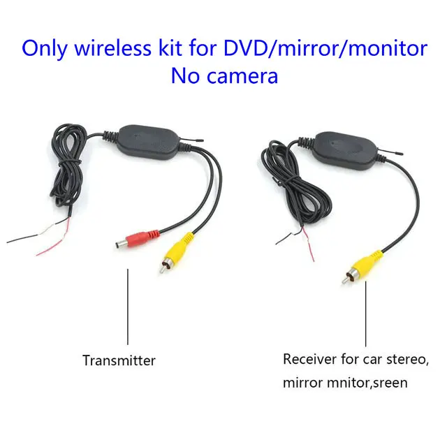 Wireless DVD kit Проводная/Беспроводная Автомобильная камера заднего вида, резервная камера заднего вида, Европейская Рамка для номерного знака с ИК-светильник - Название цвета: Wireless DVD kit