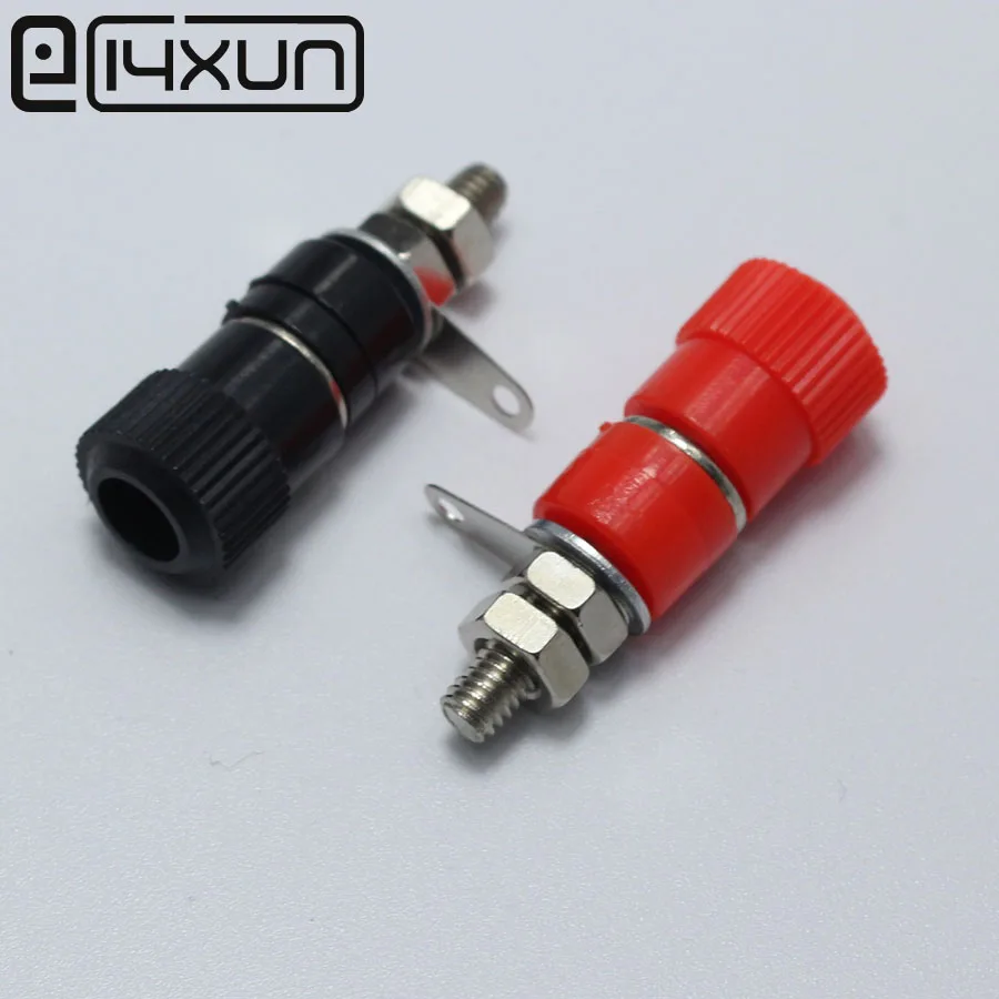 1 шт. красная + черная клемма усилителя переплетная Клемма разъем типа банан
