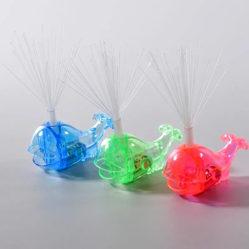 

New Whale Fiber LED Finger Light Laser Emitting Lamps Finger Ring Torch Light Kids Toys Halloween Glow Party Supplies