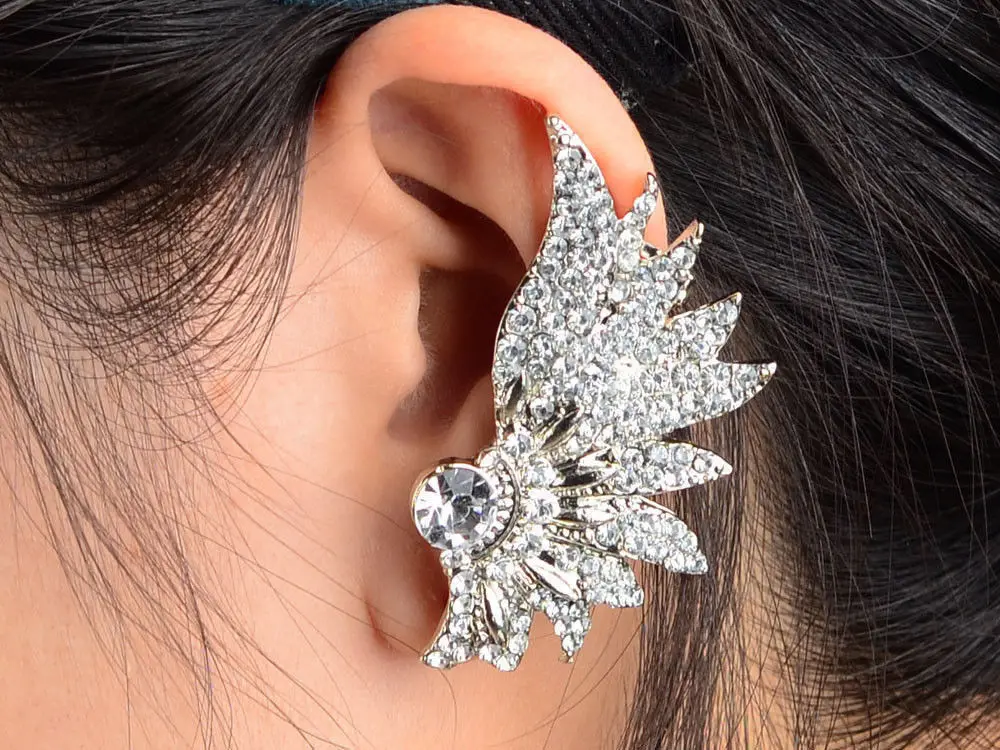 Fashion 1PC Korean Gothic Rock Punk Temtation Metallic Ear Cuff Wrap Clip Hot Earrings For woman Free Shipping |