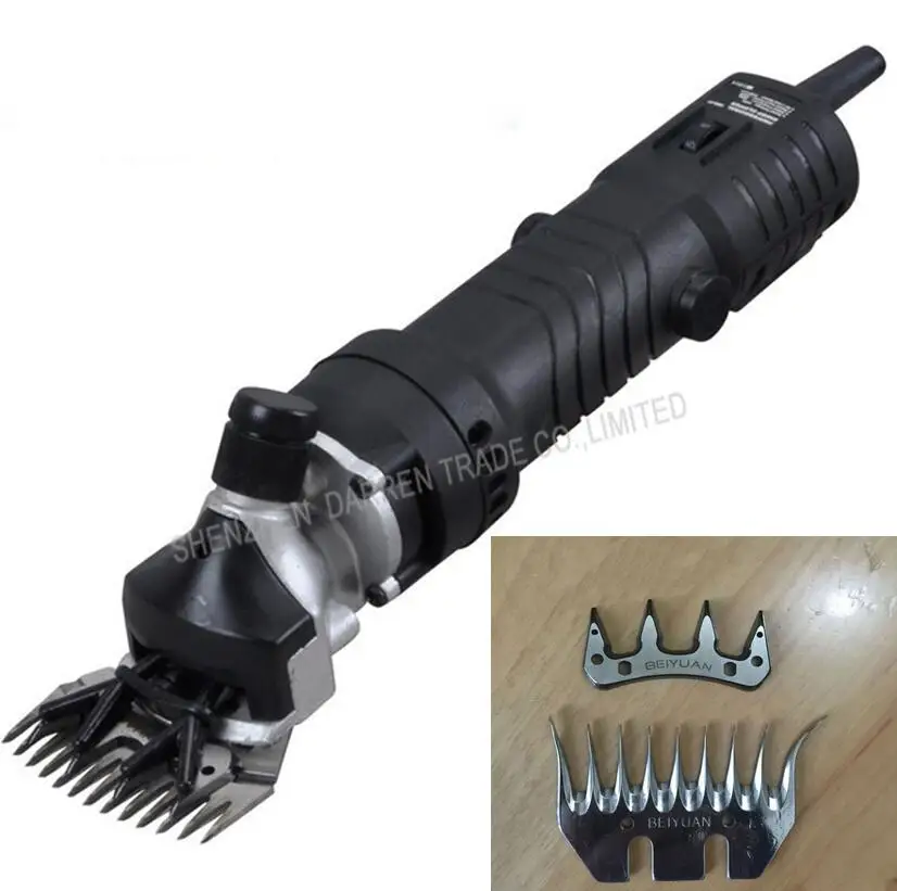 Plastic 9 curved 1 шт разводной Скорость электрические ножницы для резки листового металла для домашних животных Электрический Gromming машинки для стрижки овец резак Коза ножницы, инструмент Поставки - Цвет: Plastic 9 curved